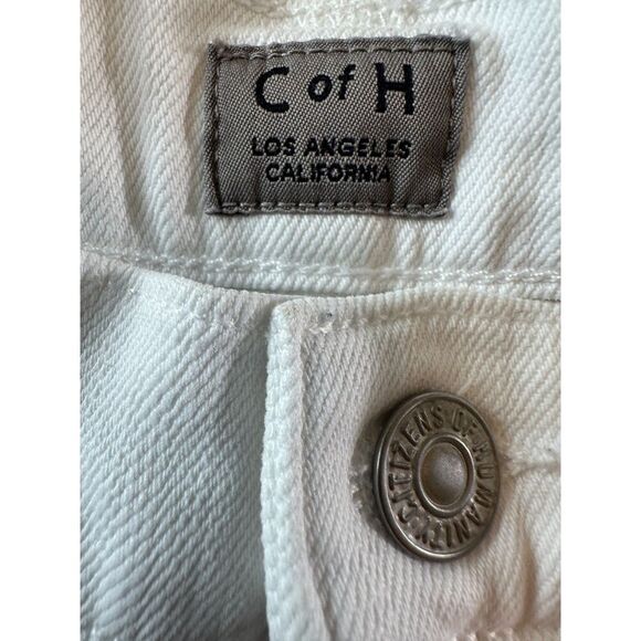 Citizens of Humanity Elsa Mid Rise Slim Fit Crop White Jeans Size 29 - Picture 6 of 6